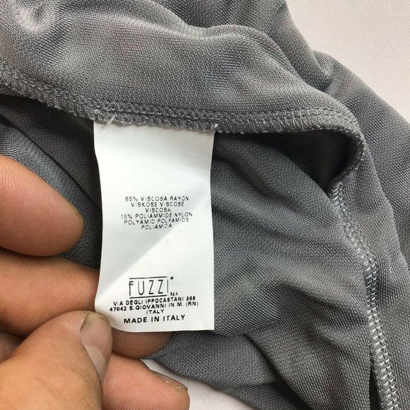 Pier Antonio Gaspari Womens Flared Leg Pants Gray Size Small - Picture 9 of 10